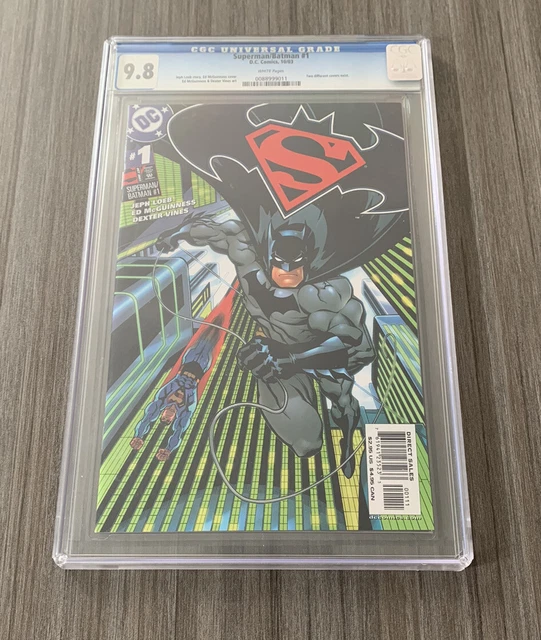 Superman/Batman #1 McGuinness Batman Variant CGC 9.8 2003 WHITE PAGES