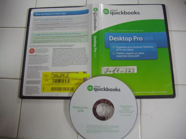 Intuit Quickbooks Desktop Pro 2019 For Windows Full Retail =Retail Box=