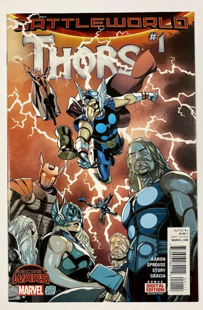 Thors #1 Secret Wars: Battleworld Marvel Comics 2015 NM