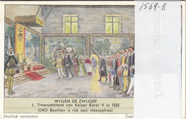 Liebig S1569 6 cards William the Silent (pub.Holland lang.Dutch 1953)
