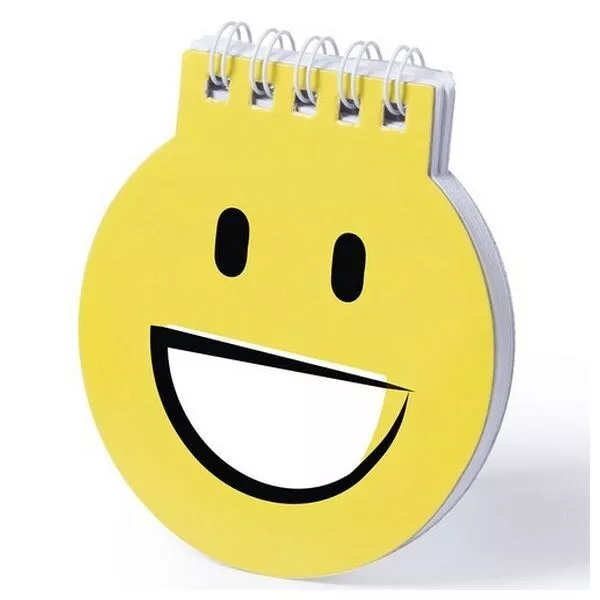 Bloc de notes à spirale Smiley - carnet de note Design - Lunettes 2