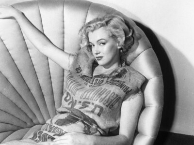 Marilyn Monroe In Potato Sack Dress  8x10 Glossy Photo