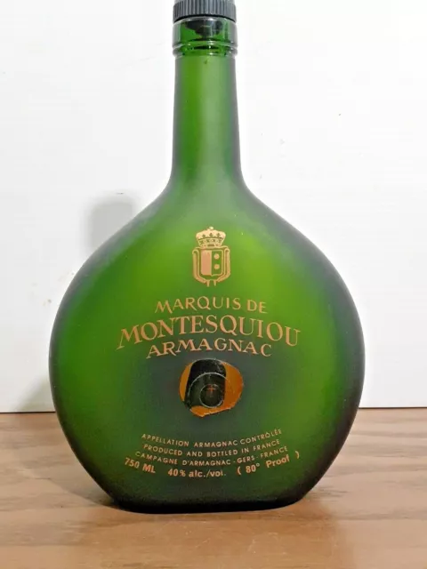 Marquis de Montesquiou Armagnac Empty Bottle  -