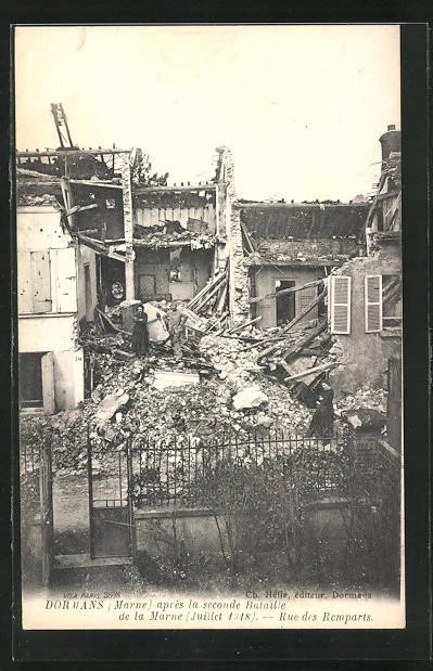 CPA Dormans, Rue des Remparts