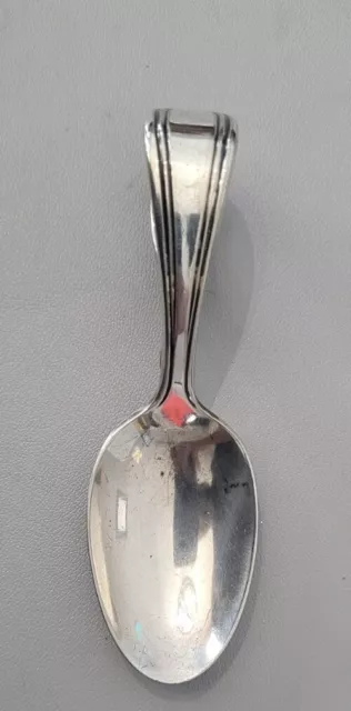 Antique, Vintage, Holmes and Edwards Baby Spoon, Silverplate, Curved Handle