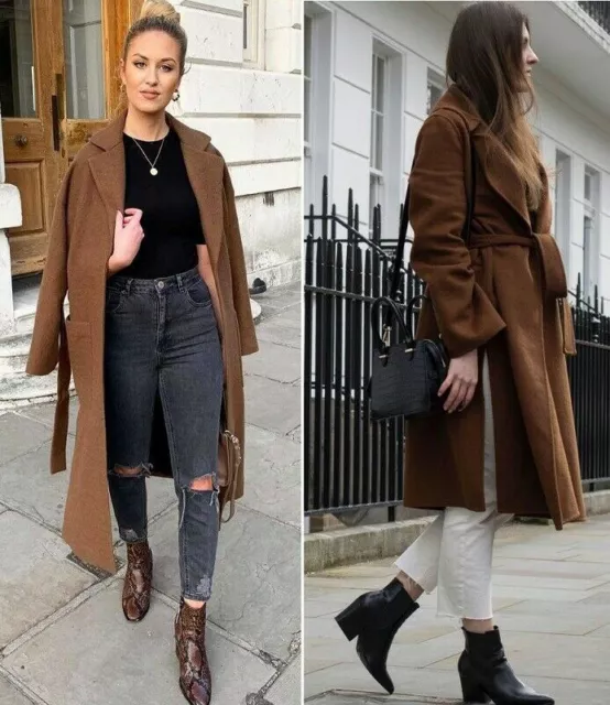 Zara toffee coat cheap