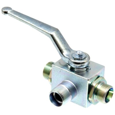 Zoegneer Messing Kugelhahn 3-Wege DN25 - Robust & Oxidationsbeständig Für Wasser, Öl Und Gas