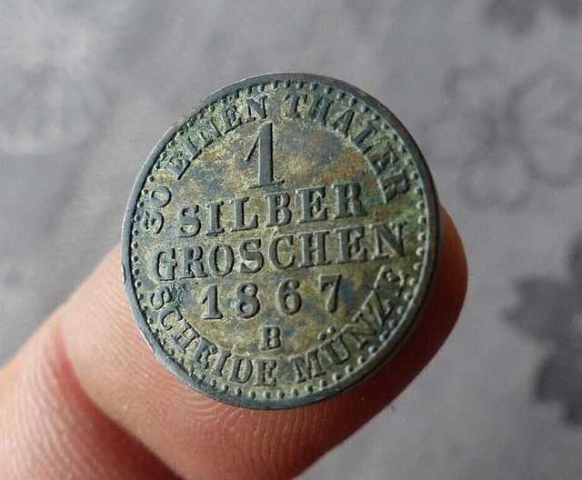 ALLEMAGNE - PRUSSE 1 Silbergroschen Royaume de Prusse Guillaume Ier 1868