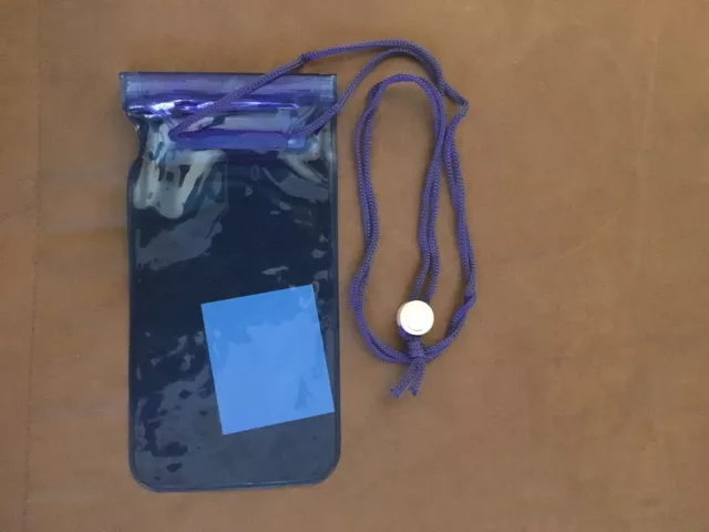 Blue Waterproof Cell Phone Pouch Dry Bag
