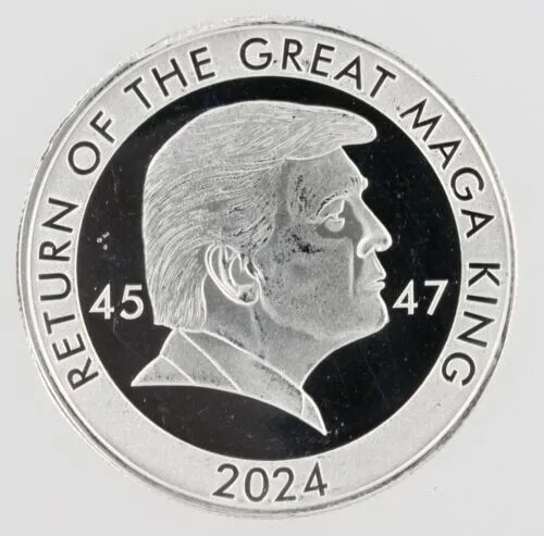 2024 Donald Trump Return Of The Great MAGA King 1 Oz Silver Round .999 Fine