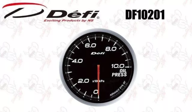 Defi Linkmeter Advance BF Öldruckmessgerät Weiß Φ60 0kPa~1000kPa DF10201