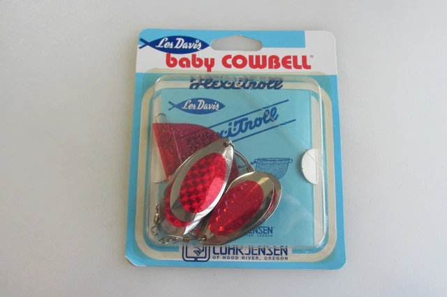 Luhr-Jensen Baby Cowbell Fishing Lure - Chartreuse Reflex Design For Freshwater Fishing