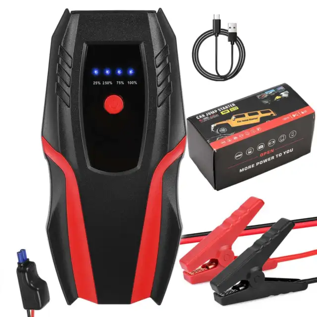 30000mah Car Jump Starter Pack 12V Booster Power Bank USB Battery Charger 2024