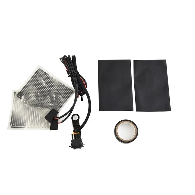 1 Pair Of 12V Universal Motorcycle ATV Heated Hand Grips Pad Warm Handlebar