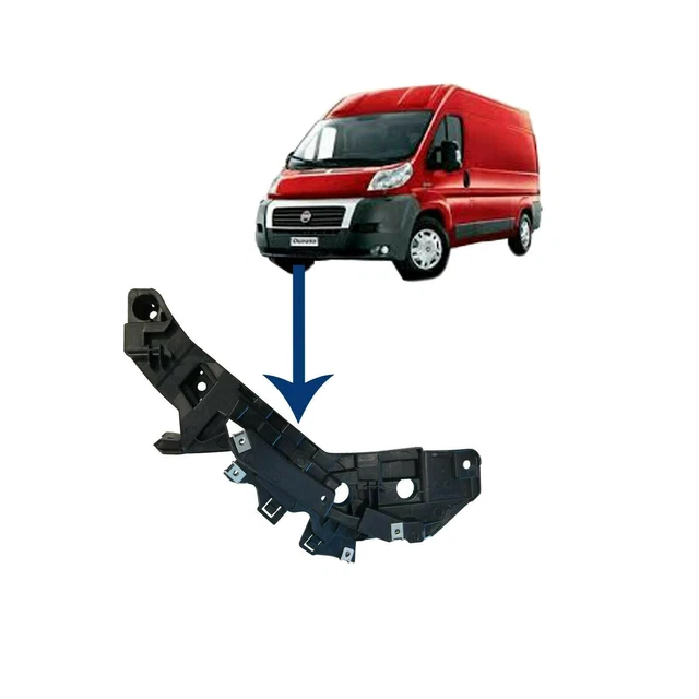 Support De Phare Avant Gauche Pour BMW E60/E61 (2004-2010) - Réf. 63126936089 - ABS Noir - Neuf DriveXpert