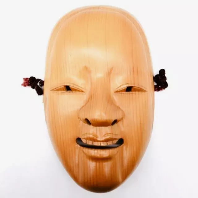 Japanese Wooden KOOMOTE Mask Vintage NOH Young Woman Interior MSA156