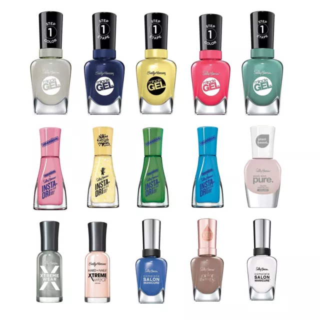 Sally Hansen Nail Polish Miracle Gel Salon Manicure Insta Dri Colour Therapy