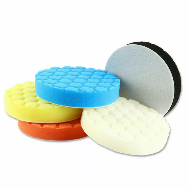 5pcs 6 Inch Car Buffing Pads Polishing for Drill Sponge Kit Waxing Foam Polisher