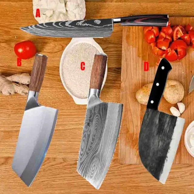 Butcher Knife Forged Cleaver Handmade Chef Kitchen Meat chopping Stainless Knife