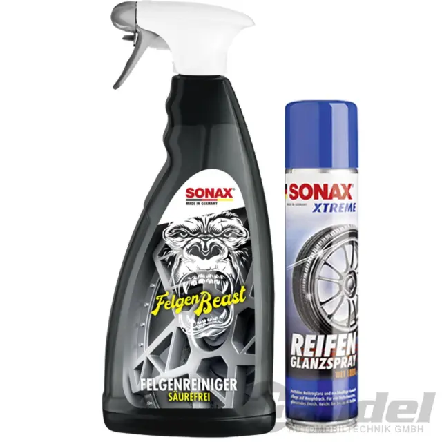 Sonax Xtreme Reifenglanz+Felgenreiniger Reinigung Pflege Reifen Alu Stahl Felgen