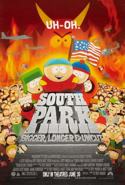 NEW The South Park Movie 90s Film Poster Print Canvas FREE SHIPPING
