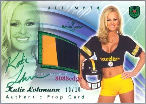 2010 Benchwarmer Ultimate Prop Auto:katie Lohmann #10/10 Green Autograph Swatch