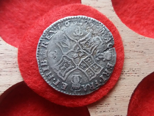 1671 Charles II Scotland Milled Silver 1/2 Half Merk R07FD 1671 Charles II Scotland Milled Silver 1/2 Half Merk R07FD