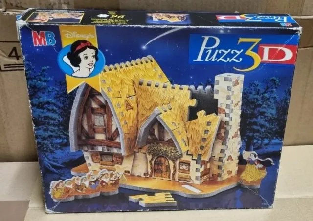 Schneewitchens Haus Puzz 3D Puzzle MB Spiele 96 Teile Puzzel