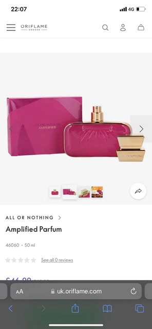 ORIFLAME ALL OR Nothing Amplified Parfum Free Gift