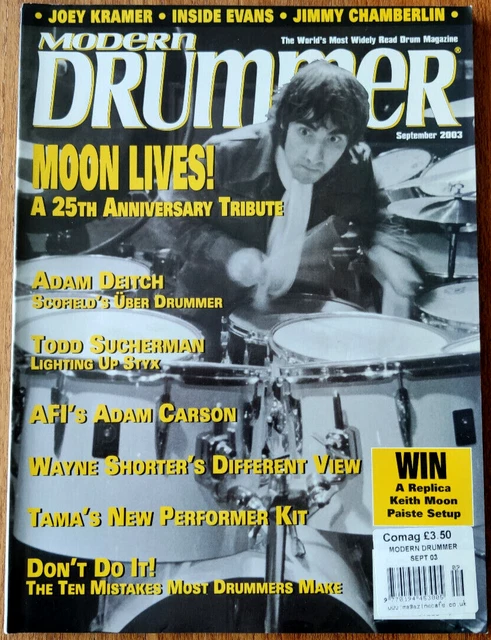 Modern Drummer (Sep 2003) Tribute to Keith Moon,  Adam Deitch & Todd Suchermann