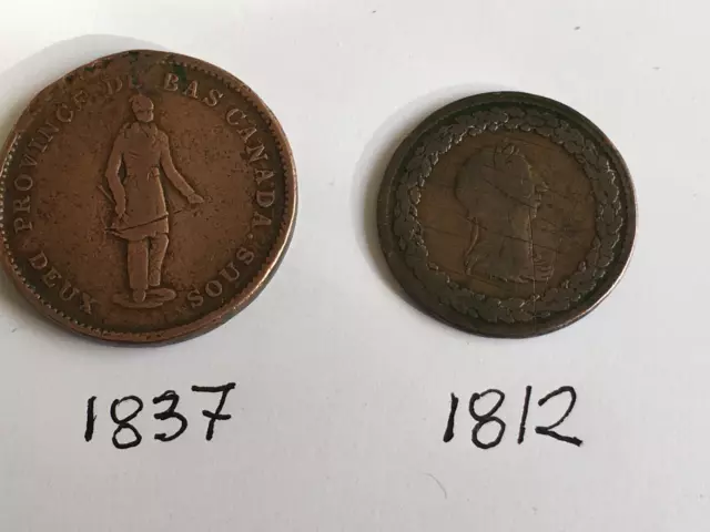 old coins british  (2 token)