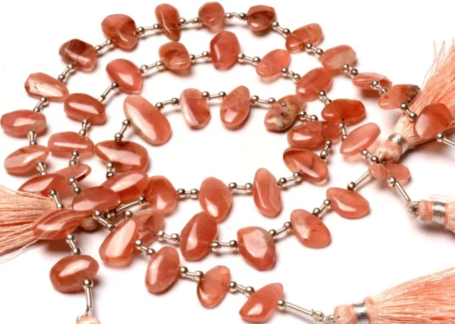 Perles d'onyx naturel de 11 à 14 mm pour la fabrication de bijoux, brin de 9"