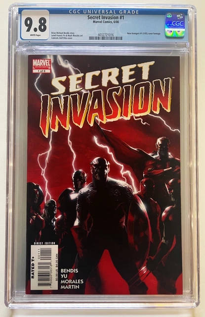 SECRET INVASION #1, CGC 9.8, 2008, Dell’Otto, Disney Plus, Samuel Jackson!