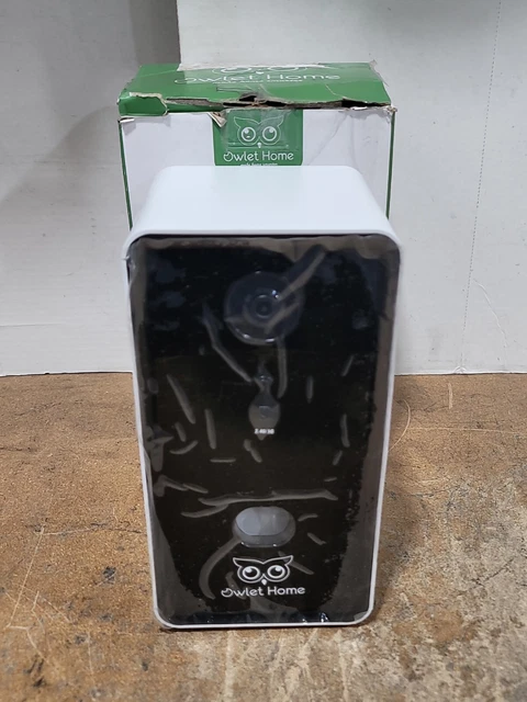 New Open Box Owlet Home Pet Camera with Treat Dispenser Tossing for Dogs Cats