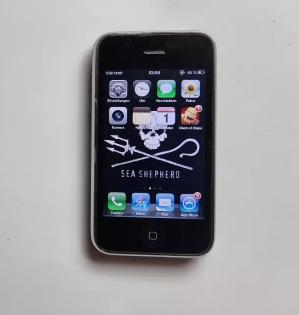 Apple iPhone 3GS - 8GB - Schwarz (Ohne Simlock) A1303(GSM) GESPERRT ohne Simslot
