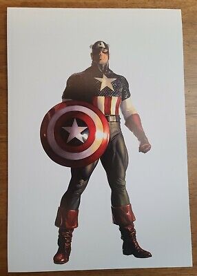 Captain America Steve Rogers First Avenger by Alex Ross Marvel Comics Poster