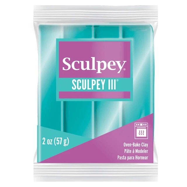 Arcilla para hornear Sculpey III 2 oz perla azulada -S302-538