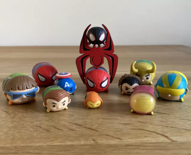 Disney Tsum Tsum Bundle Joblot Vinyl Zuru Marvel Spiderman Mysterio Doc Ock
