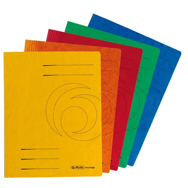 Herlitz Schnellhefter A4 Karton farb.sort kfm.Heft. 10er Pa 10902971 (4008110340