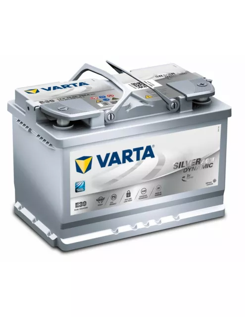 BATERIA VARTA 70AH 12V 760A (EN) SILVER DYMAMIC AGM DIMENSIONES 278 x 175 x 190