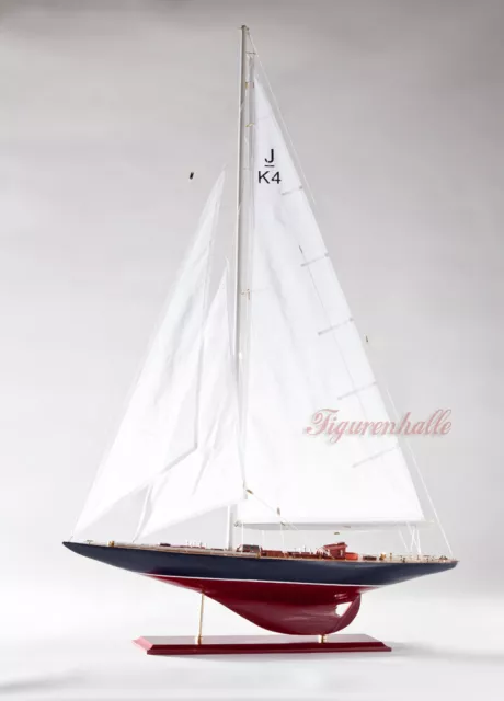 Endeavour Segelyacht Segelschiff Modell Standmodell Maritim Holz Yacht Deko neu