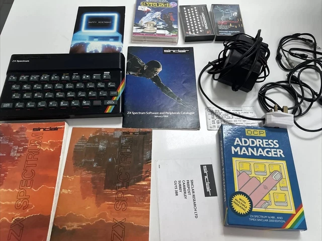 Sinclair Spectrum Zx 48k With Books And Tapes