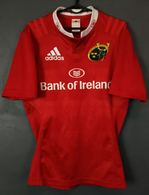 Neuwertig Herren Adidas Rugby Union Munster 2015/2017 Heimshirt Trikot Trikot Grösse S