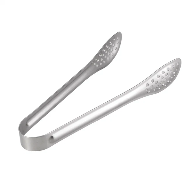 4 Pcs Food Serving Tongs Cooking Clamp Cupcakes Stainless Steel 9