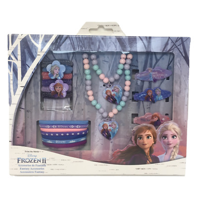 Cofanetto Portagioie Accessori Per Capelli Disney Frozen Anna e Elsa Bambine 