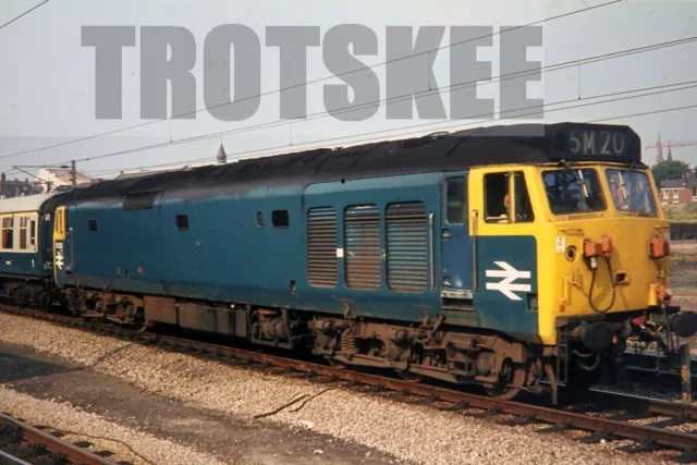 35mm Slide BR British Rail Diesel Loco Class 50 50029 Preston 1974 Original