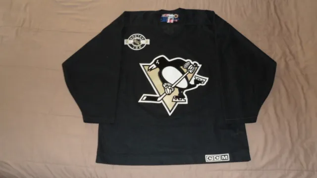 Pittsburgh Penguins Black #87 Crosby CCM Men’s Large NHL Practice Hockey Jersey