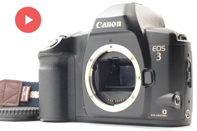 [ Exc+5 w/ Strap ] Canon EOS 3 EOS3 35mm AF SLR Film Camera Body Black JAPAN