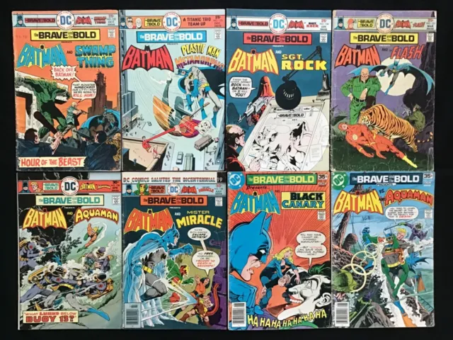 BRAVE AND THE BOLD Lot of 8 DC Comic Books - #122-126 128 141 142 - Batman!