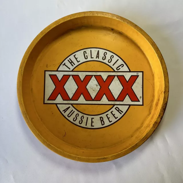 XXXX Fourex Beer Drinks Tray Vintage